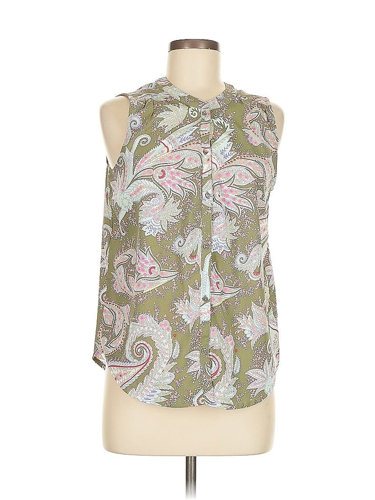 Pre-owned American Eagle Outfitters Sleeveless Blouse In Green