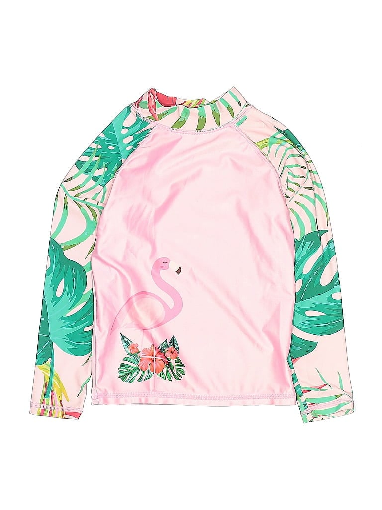 Pre-owned Unbranded Kids' Rash Guard In Pink