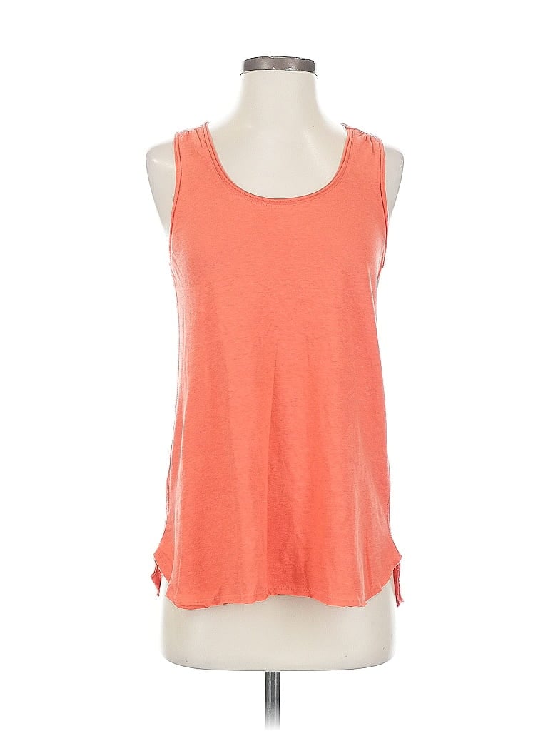 Pre-owned By Anthropologie Tank Top Orange Halter Neckline Tops