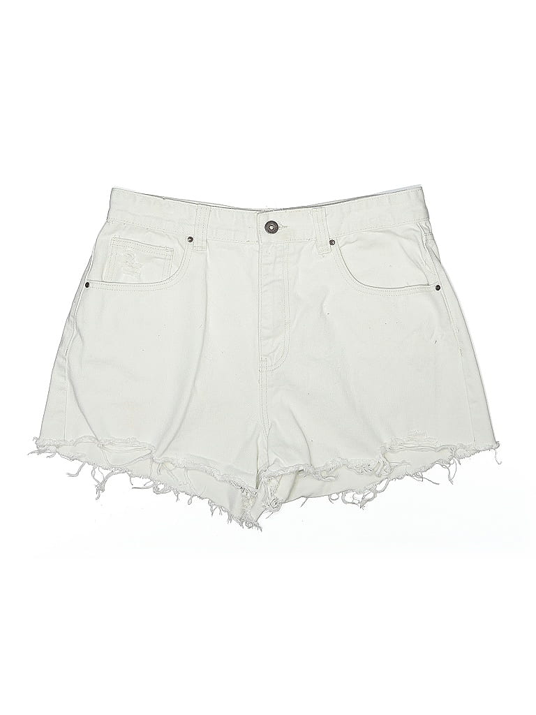 Pre-owned Cotton On Denim Shorts In White