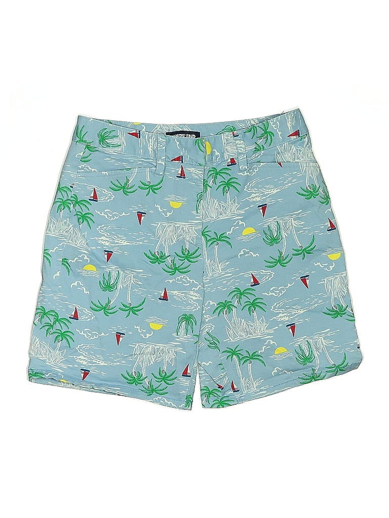 Pre-owned Lands' End Khaki Shorts In Blue