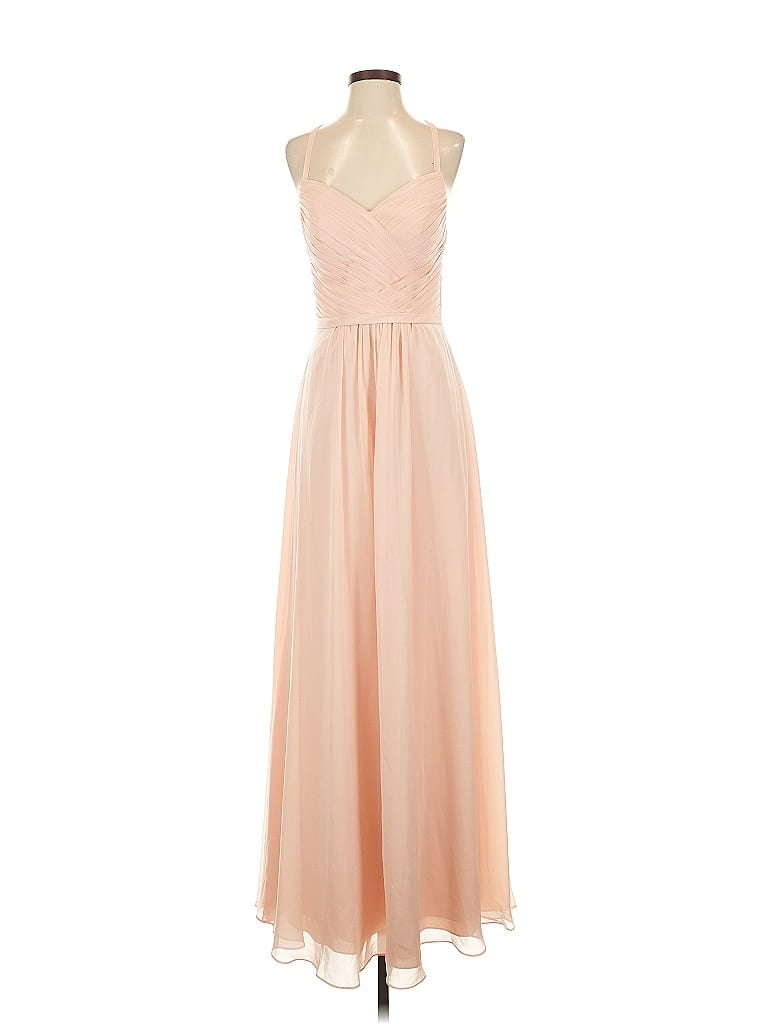 Pre-owned Azazie Cocktail Dress In Brown