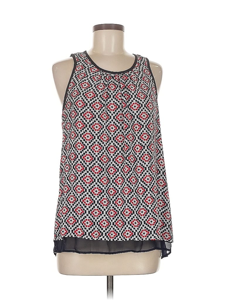 Pre-owned Daniel Rainn Sleeveless Blouse In Red