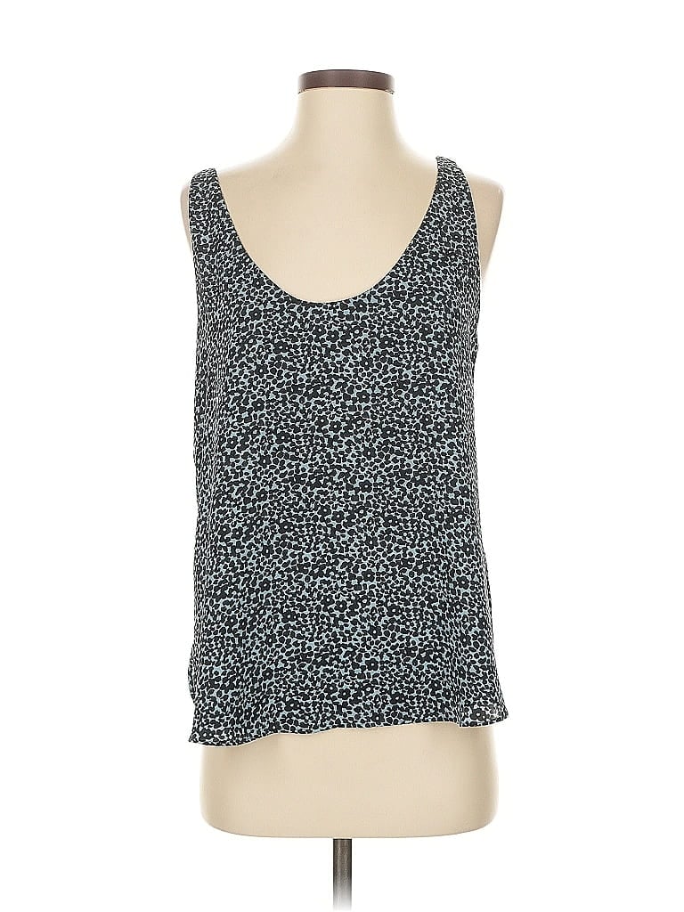 Pre-owned Ann Taylor Loft Tank Top Blue Strapless Neckline Tops