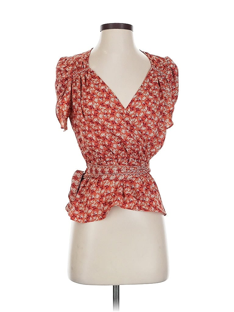 Pre-owned Max Studio Sleeveless Blouse In Orange