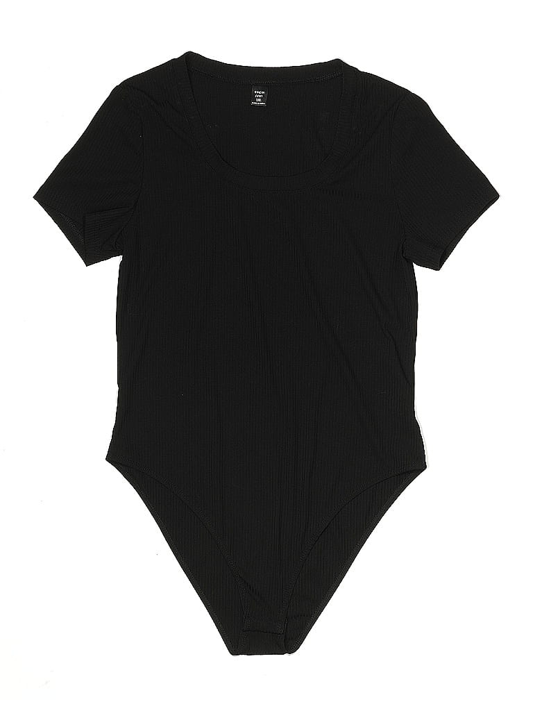 Pre-owned Shein Curve Bodysuit In Black