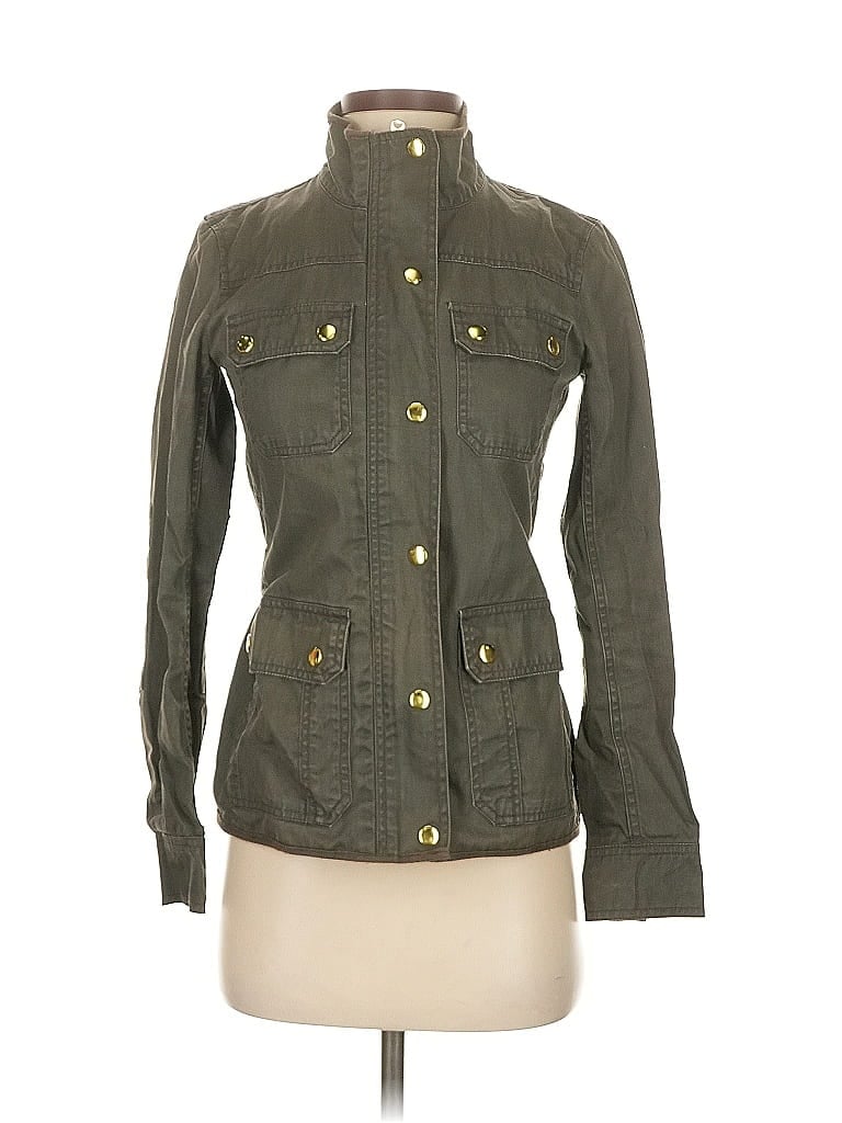 Pre-owned J.crew Factory Store Jacket In Green