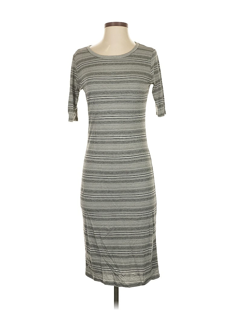 Pre-owned Lularoe Casual Dress In Gray