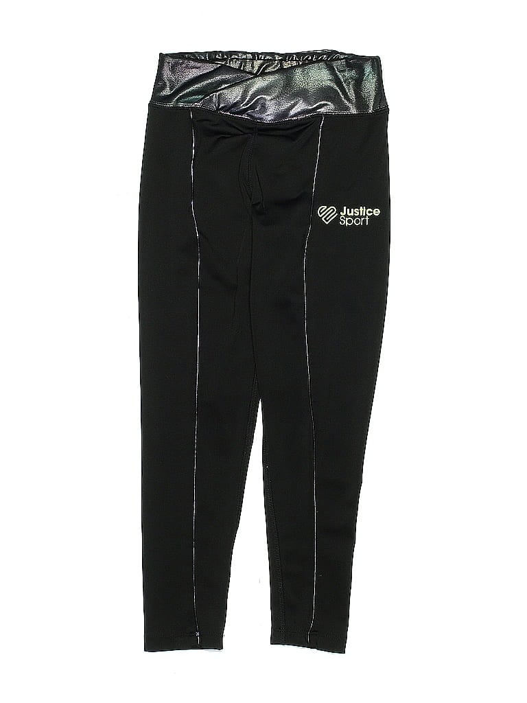 Pre-owned Justice Kids' Active Pants In Black