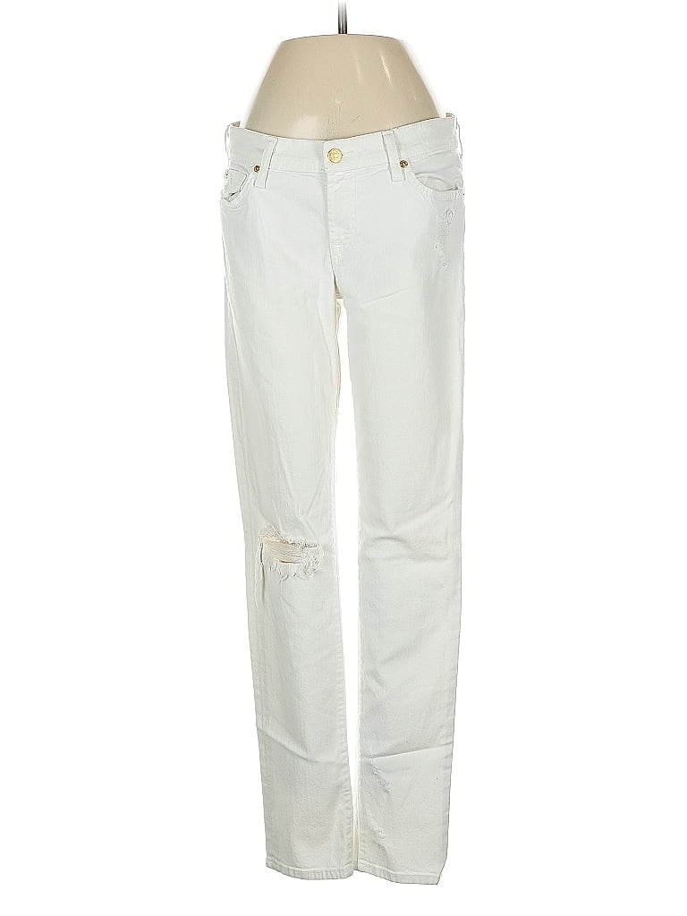 Pre-owned 7 For All Mankind Jeans In White