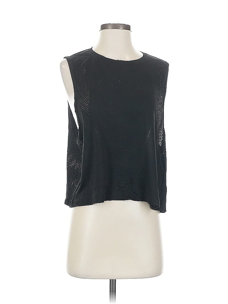 Pre-owned Victoria's Secret Pink Sleeveless T-shirt In Black