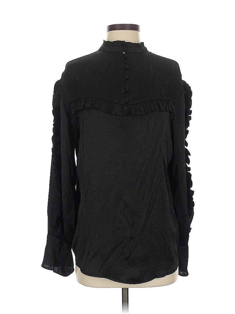 Click to view more detailed imagery on our partner's website Pre-owned Treasure & Bond Long Sleeve Blouse In Black