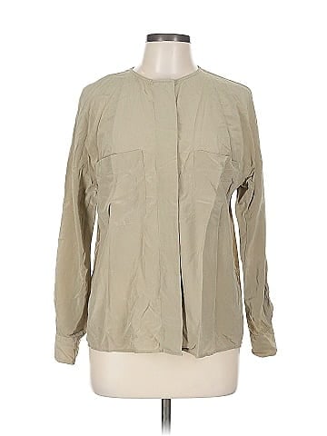 Linda Allard Ellen Tracy Long Sleeve Silk Top (view 1)