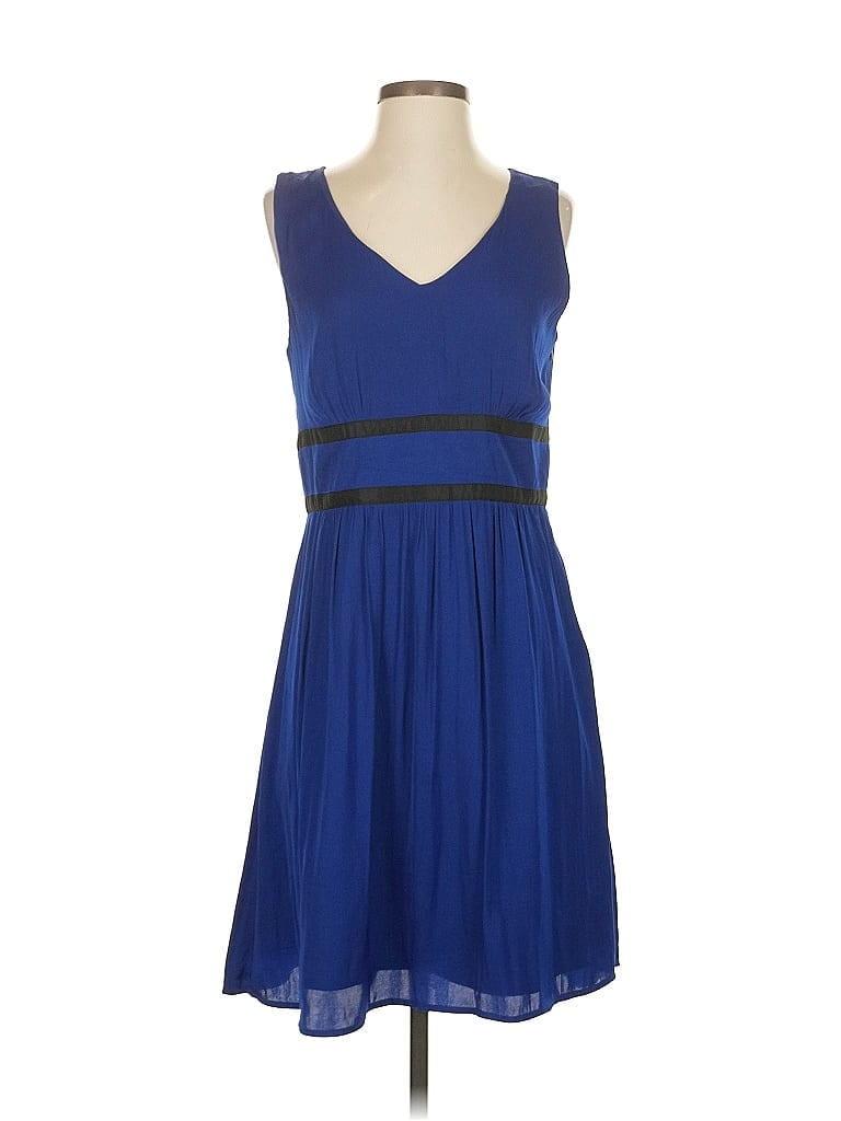 Pre-owned Ann Taylor Loft Outlet Casual Dress In Blue