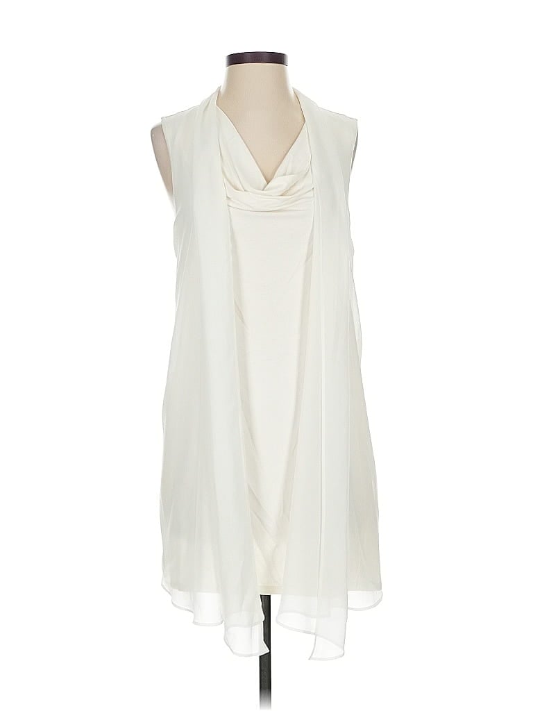 White House Black Market Sleeveless Blouse In White