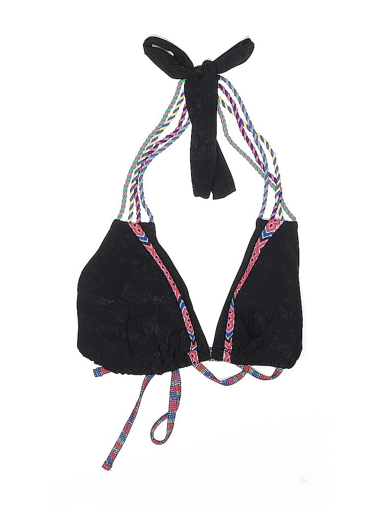 Click to view more detailed imagery on our partner's website Pre-owned Nanette Lepore Swimsuit Top Black Swimwear