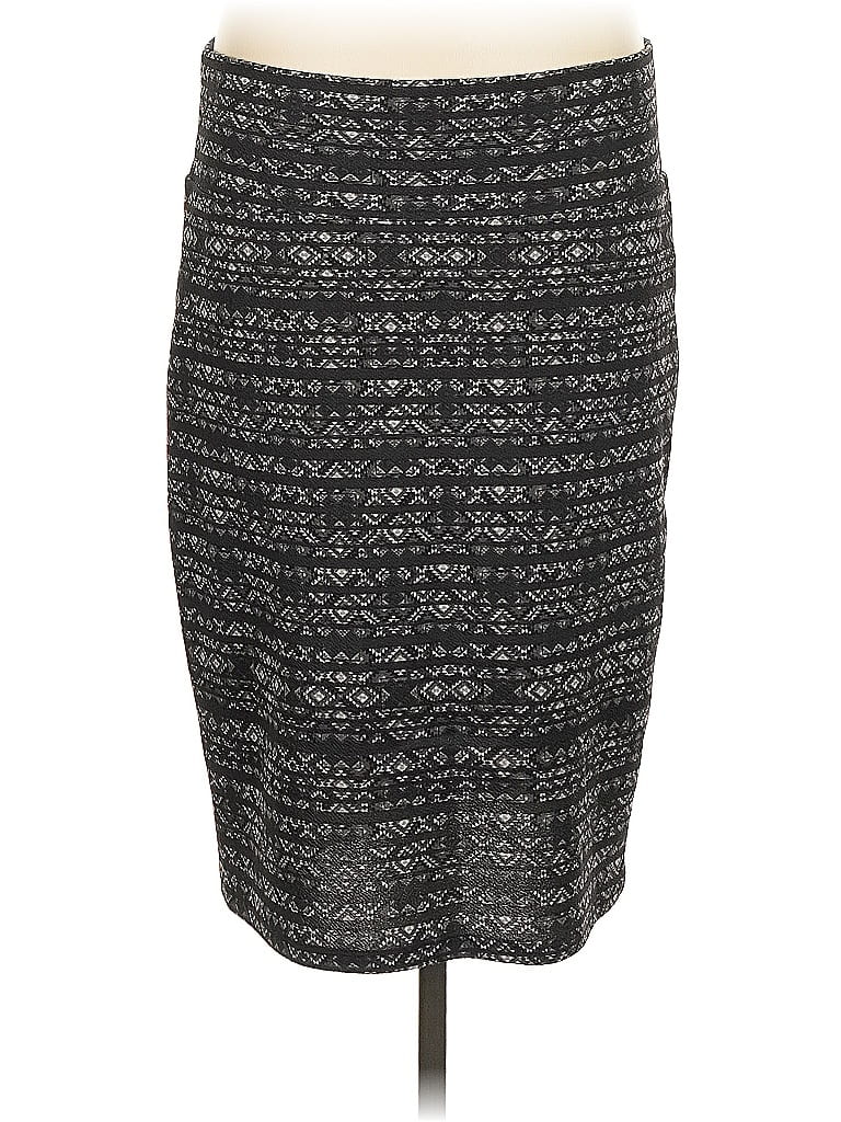 Pre-owned Lularoe Casual Skirt In Gray