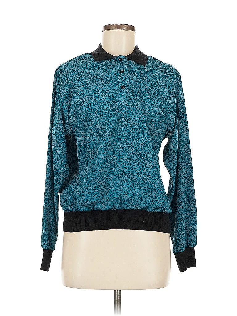 Pre-owned Assorted Brands Pullover Sweater In Blue