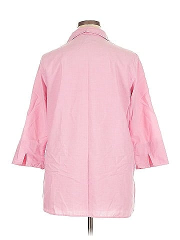 Only Necessities 3/4 Sleeve Button-Down Shirt (view 2)
