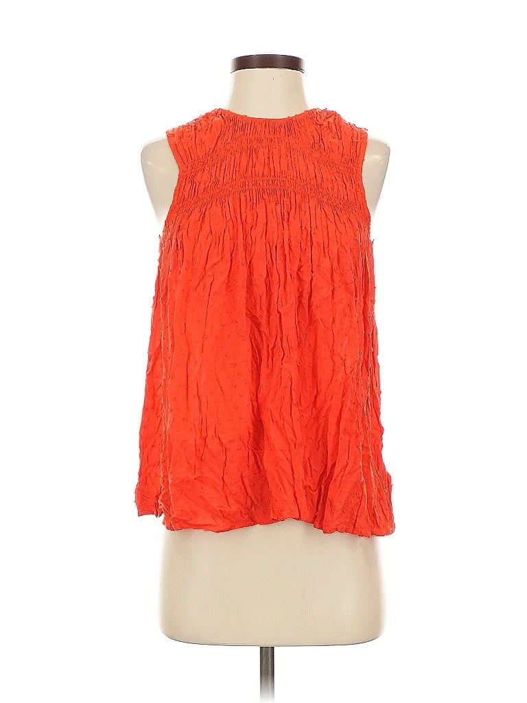 Pre-owned Gap Sleeveless Blouse In Orange