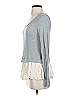 Ella Moss Gray Long Sleeve Top Size S - photo 5