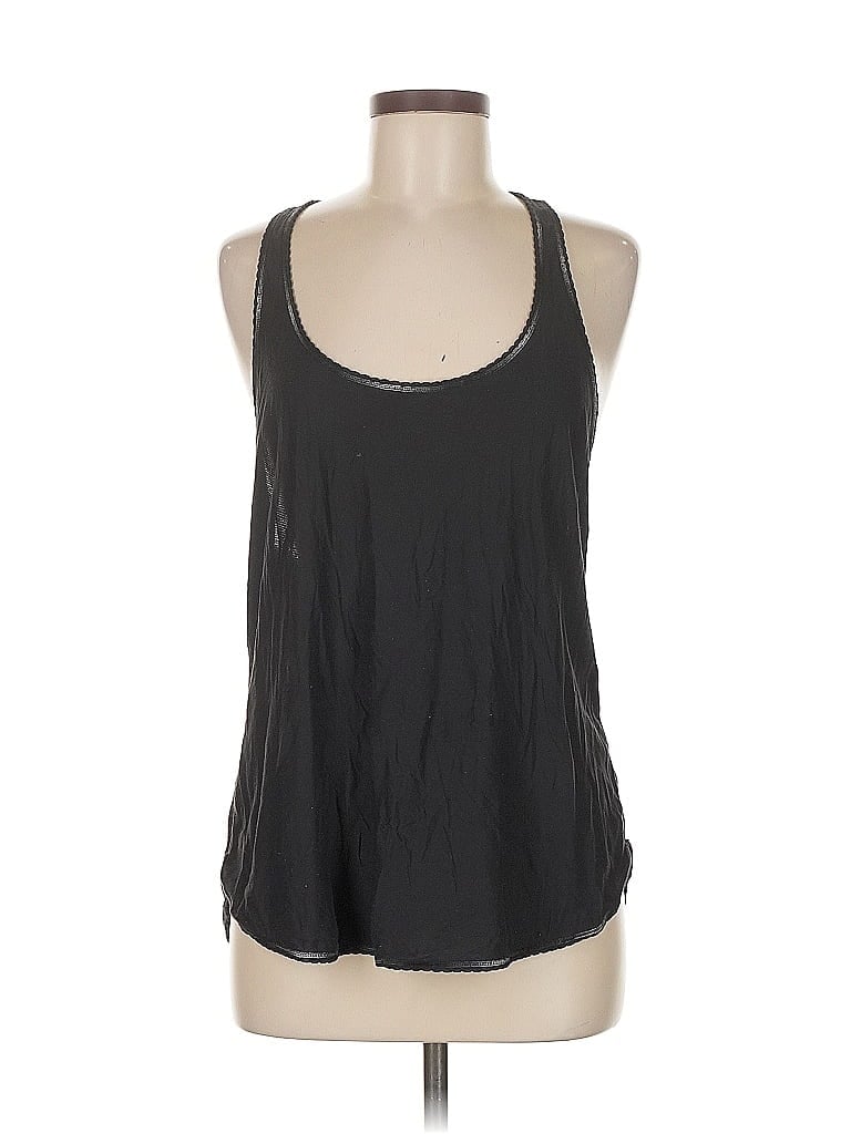 Pre-owned Lululemon Athletica Tank Top Black Halter Neckline Tops