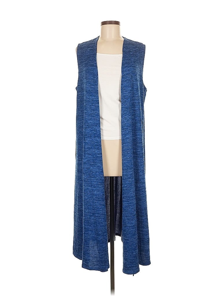 Pre-owned Lularoe Sweater Vest In Blue