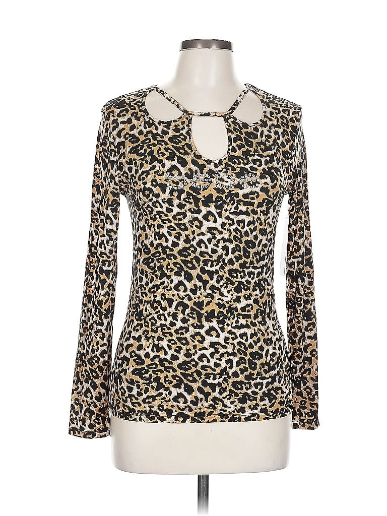 Bebe Long Sleeve Blouse In Green