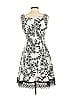 Donna Ricco Print Ivory White Cocktail Dress Size 2 - photo 2
