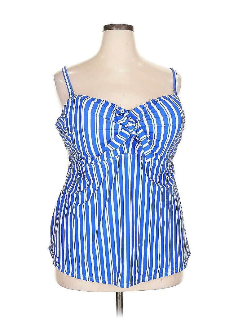 Pre-owned Assorted Brands Sleeveless Blouse In Blue