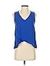 Gilli Blue Sleeveless Blouse Size S - photo 1