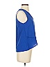 Gilli Blue Sleeveless Blouse Size S - photo 4