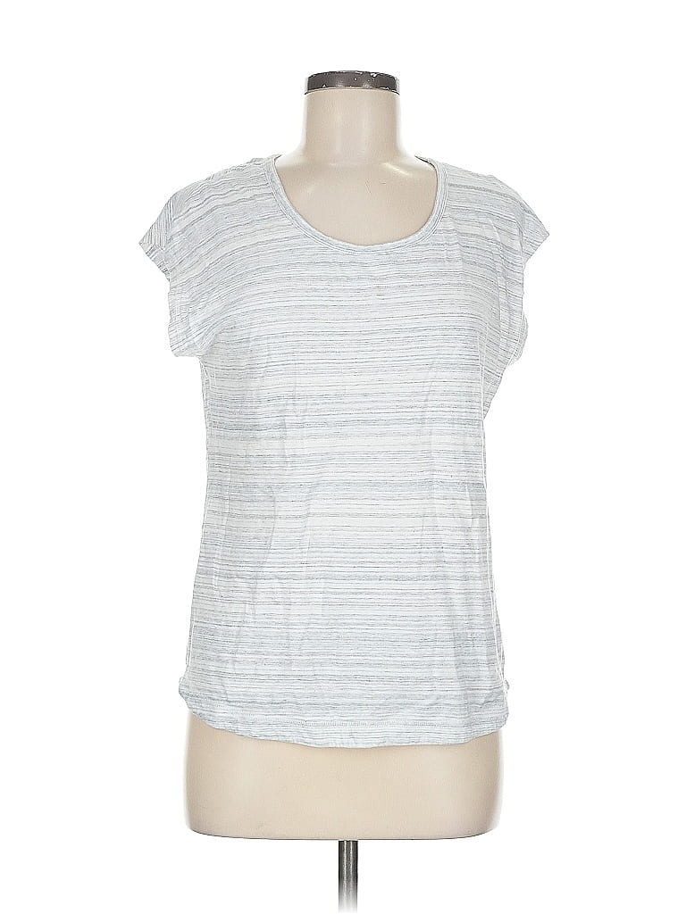 Pre-owned T By Talbots Short Sleeve T-shirt In Silver