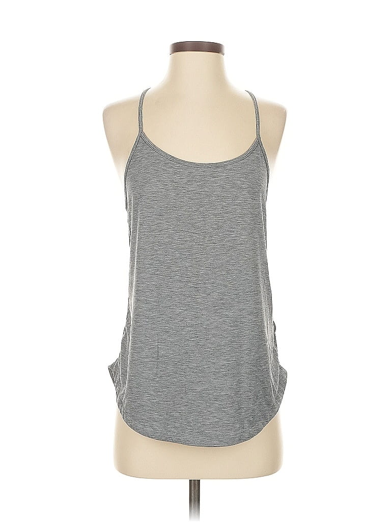 Pre-owned Gap Fit Tank Top Gray Halter Neckline Tops