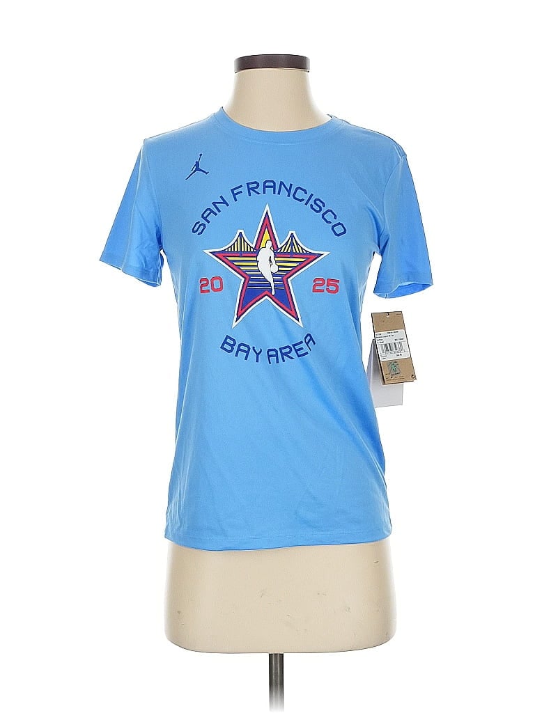 Pre-owned Nike Short Sleeve T-shirt In Blue