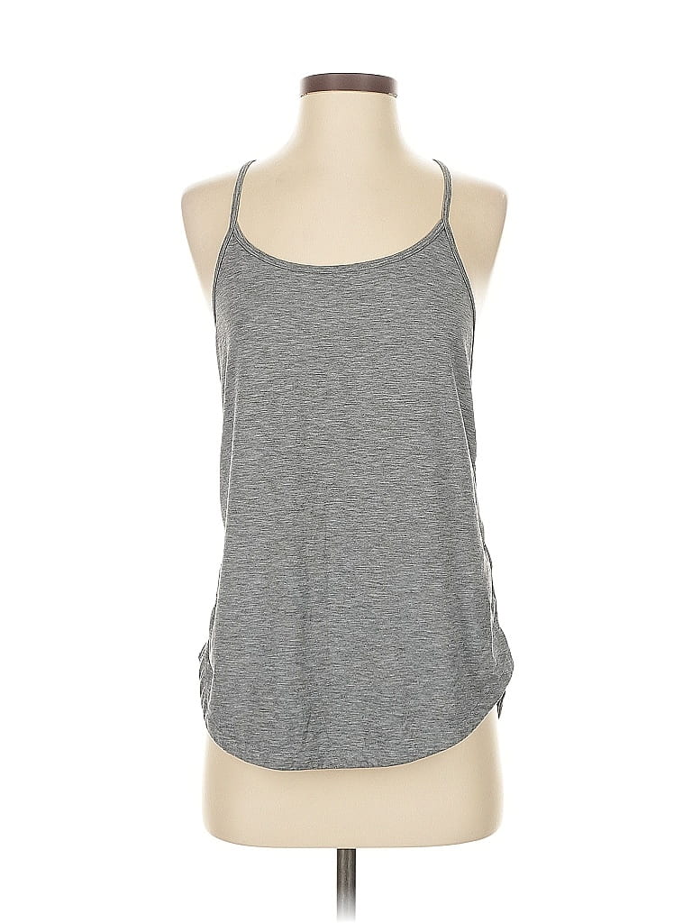 Pre-owned Gap Fit Tank Top Gray Halter Neckline Tops