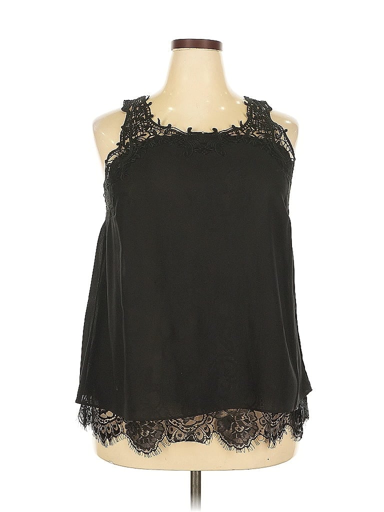 Pre-owned Brixon Ivy Sleeveless Blouse In Black