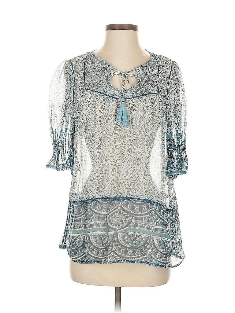 Click to view more detailed imagery on our partner's website Pre-owned Sea New York 3/4 Sleeve Blouse In Blue