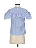 J.Crew 100% Cotton Blue Short Sleeve Blouse Size 0 - photo 2