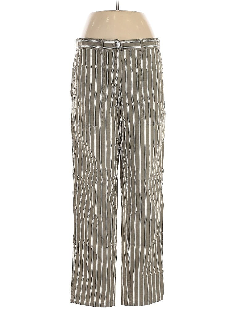 Pre-owned Lafayette 148 Casual Pants In Silver