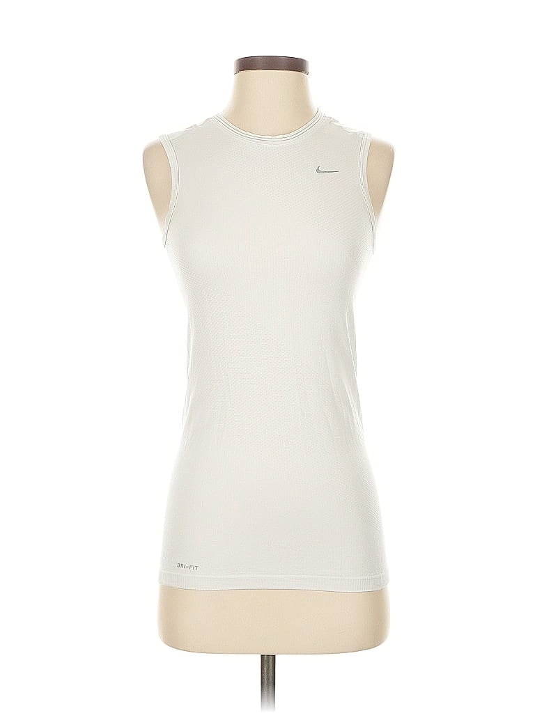 Pre-owned Nike Sleeveless T-shirt In White