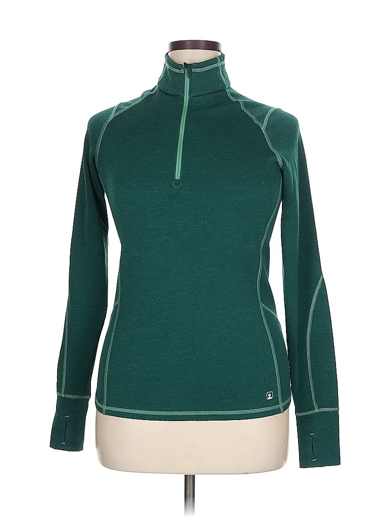 Pre-owned Eastern Mountain Sports Pullover Sweater In Green