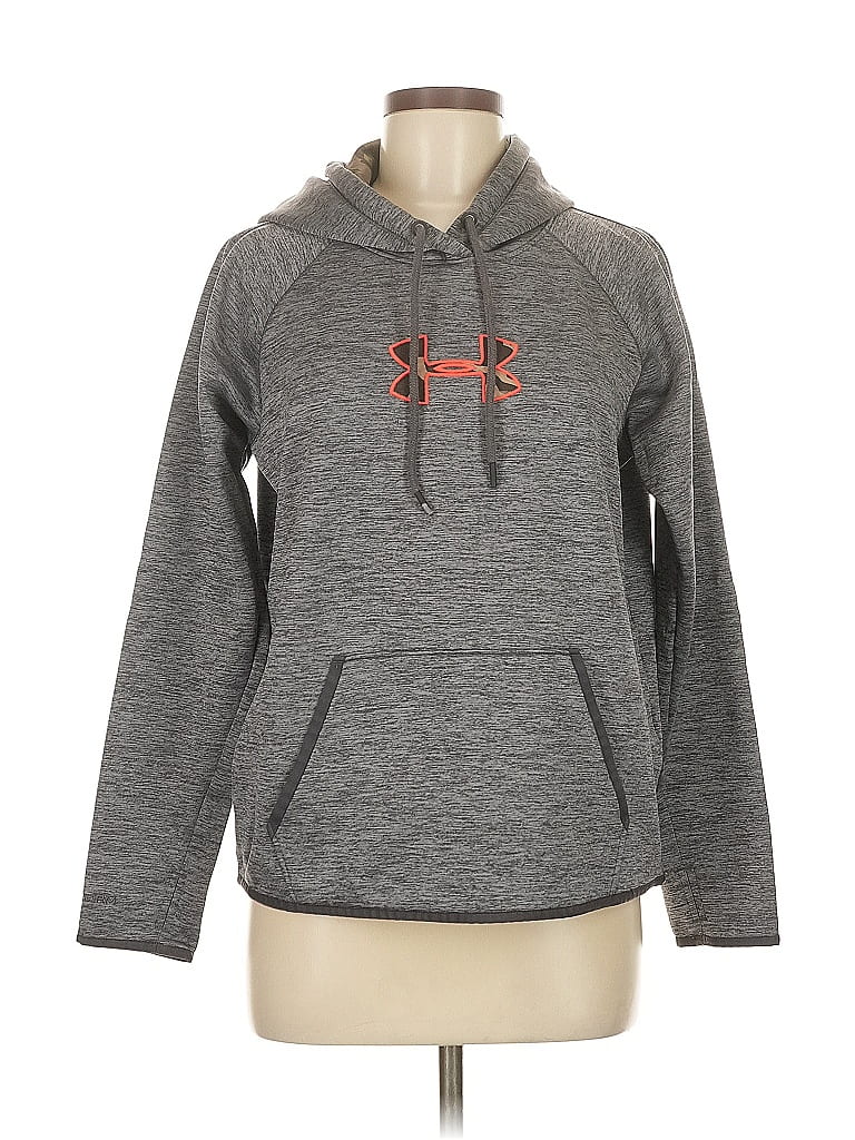 Pre-owned Under Armour Pullover Hoodie In Gray