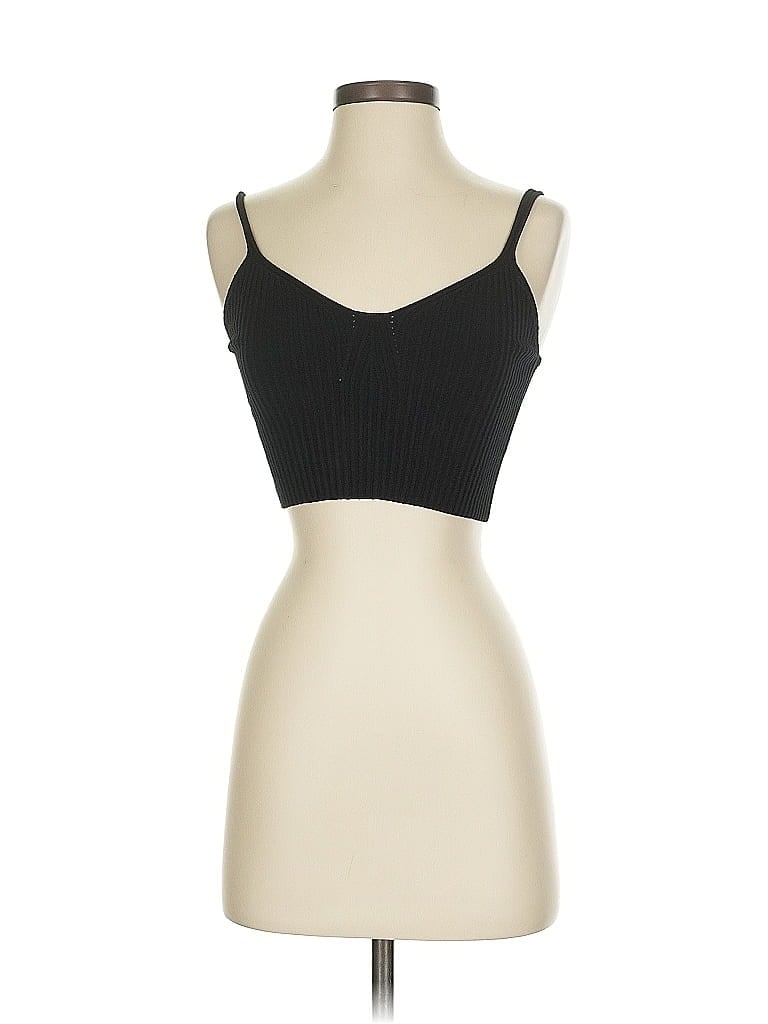 Pre-owned Anwnd Sleeveless Top Black Sweetheart Neckline Tops