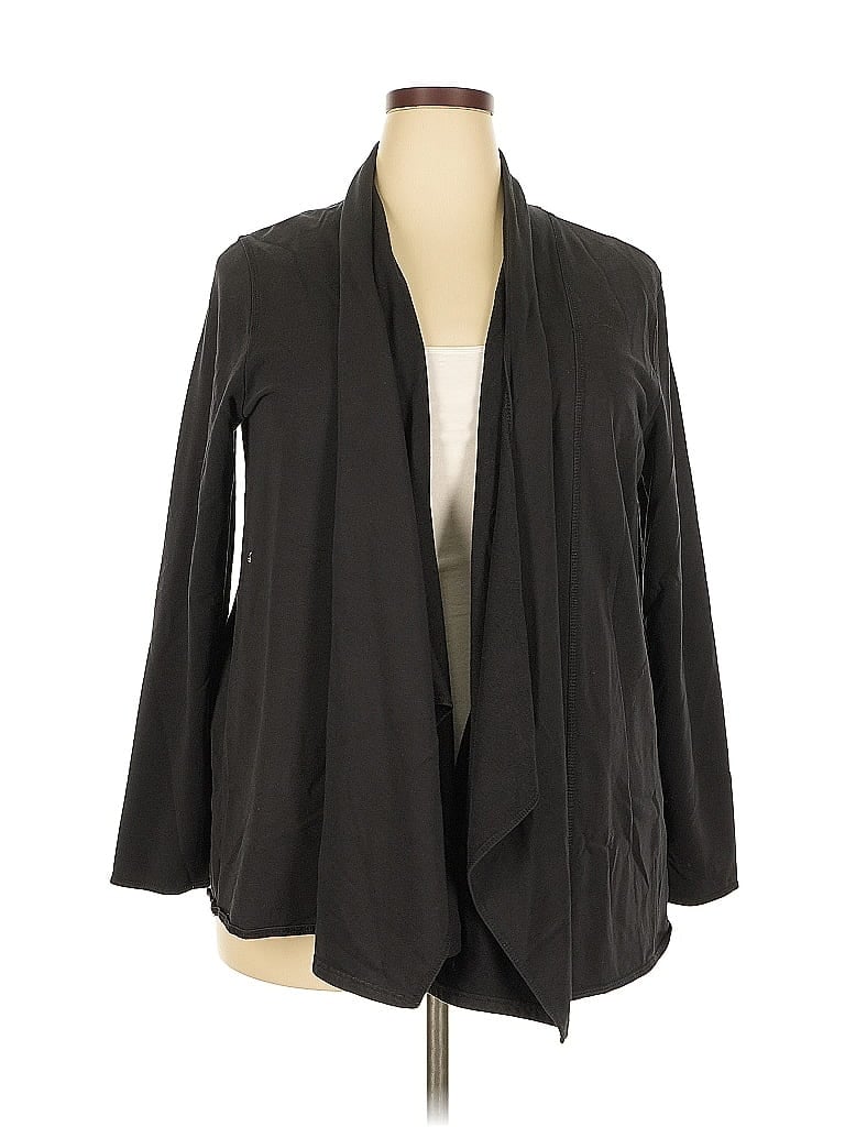 Pre-owned Talbots Cardigan Sweater In Black