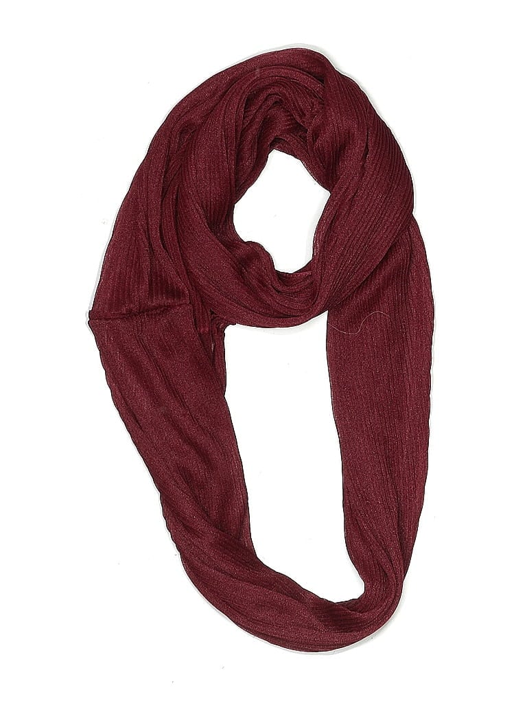 Pre-owned Assorted Brands Scarf In Burgundy