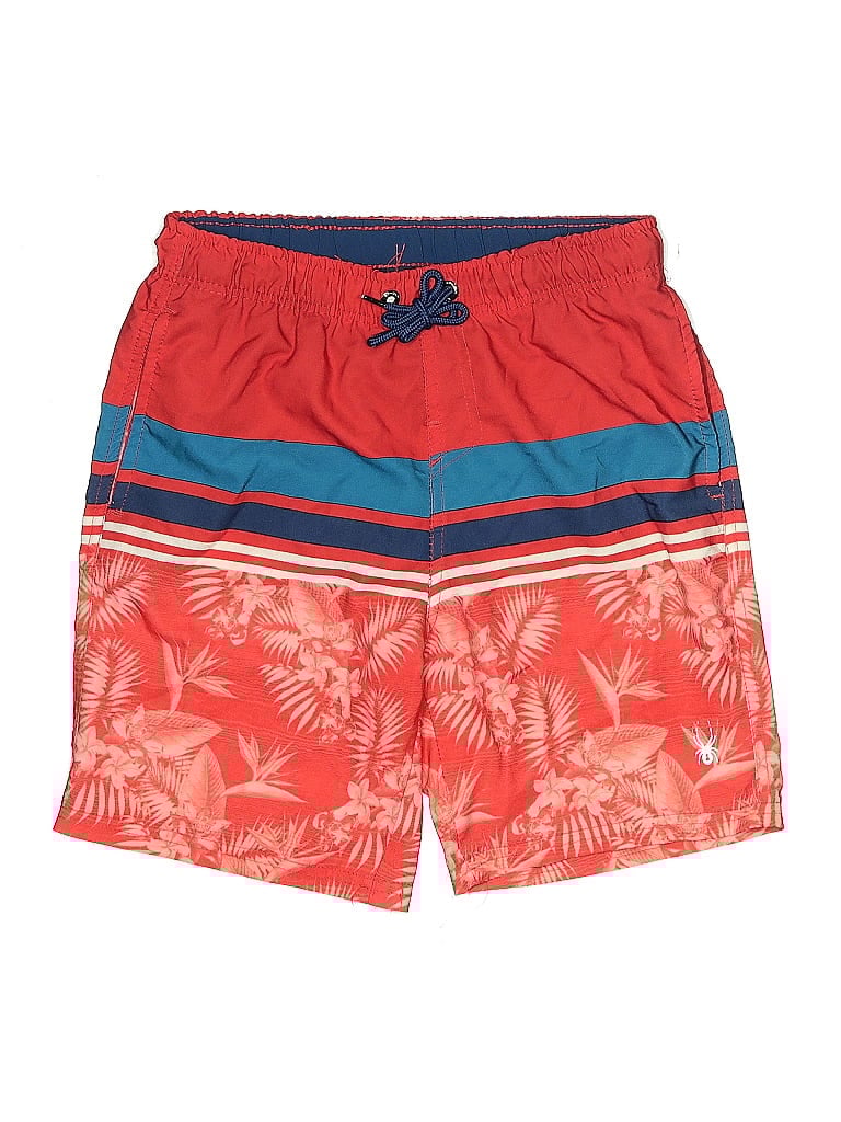 Pre-owned Spyder Kids' Board Shorts In Red
