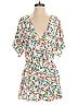 Unbranded 100% Rayon Floral White Pink Romper Size S - photo 1