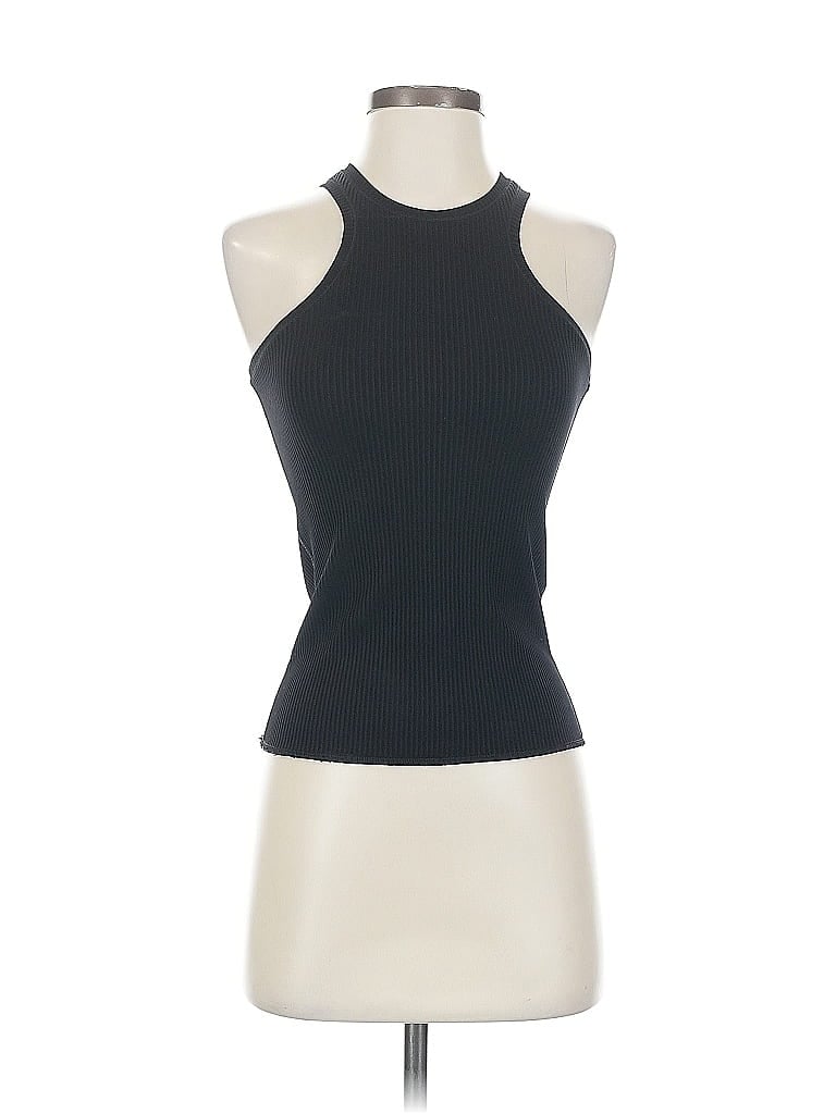 Pre-owned Theory Tank Top Black Halter Neckline Tops