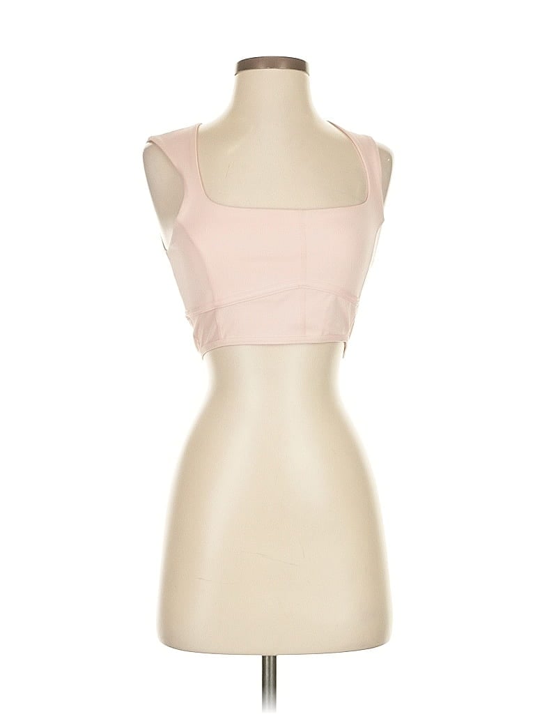 Pre-owned Le Ore Tank Top Pink Strapless Neckline Tops
